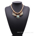 Rose Gold Chain Necklace Rhinestone Pendant Bridal Jewellery